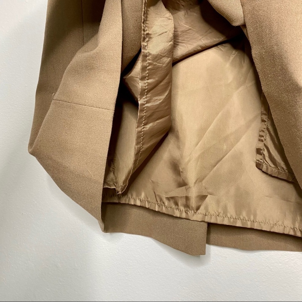 Calvin Klein Tan/ Camel Brown Pleated Dress - Picture 5 of 6